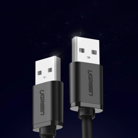 Ugreen kabel przewód USB 2.0 (męski) - USB 2.0 (męski) 1,5 m czarny (US128 10310)