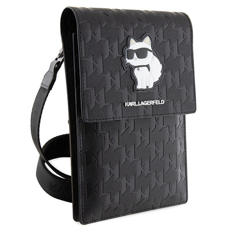 Sack Karl Lagerfeld Saffiano Monogram Choupette (KLWBSAKHPCK) schwarz