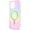 Etui UNIQ Iridescia do iPhone 16 Pro Magclick Charging pink prism