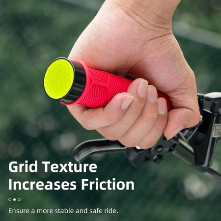 Rockbros 40720007002 Fahrradgriffe mit Reflektor – Rot