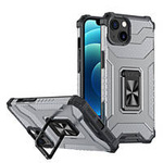 Crystal Ring Case Kickstand Tough Rugged Cover for iPhone 12 black