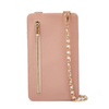 Pikowana torebka / saszetka na telefon 19*10,5*2cm, PINK / RÓŻOWY