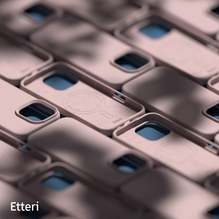Nakładka Etteri Silicone Mag case do iPhone 17 Pro jasnoróżowa