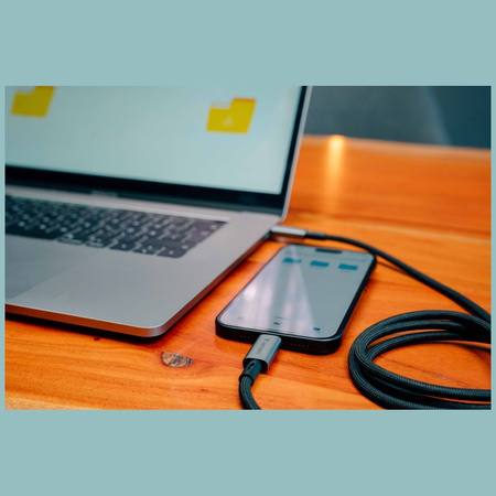 Kabel Verbatim Sync & Charge USB-C do USB-C 240W 40Gb/s 120cm czarny 31847