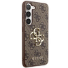 Oryginalne Etui GUESS Hardcase GUHCS24S4GMGBR do Samsung S24 (Leather 4G Metal Logo / brązowy)