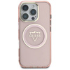 Oryginalne Etui IPHONE 16 PRO MAX Guess IML Metal Mountain Logo MagSafe różowe