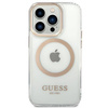 Guess GUHMP14XHTRMD iPhone 14 Pro Max 6.7 &quot;gold / gold hard case Metal Outline Magsafe