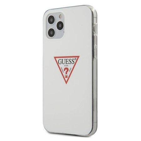 Guess Triangle Logo - Etui iPhone 12 / iPhone 12 Pro (biały)