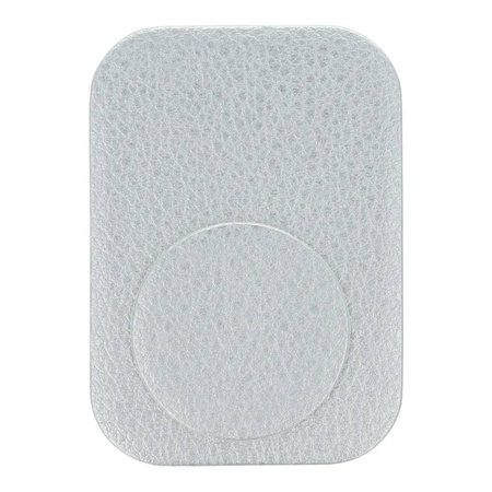 Skórzane Blaszki do Uchwytu Magnetycznego 2x Skórzane Nakładki srebrne