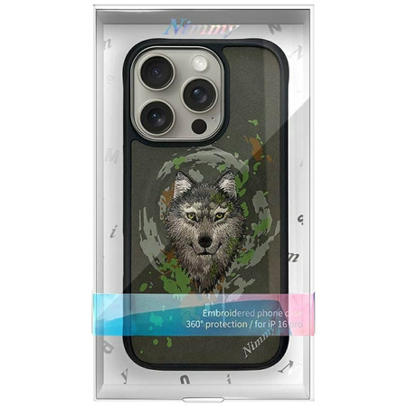 Etui Nimmy Wilk MagSafe do iPhone 16 Pro  ciemnoszary