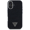 Oryginalne Etui IPHONE 16 Guess Denim Triangle Logo MagSafe czarne