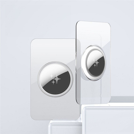 DUX DUCIS etui ochronne w kształcie karty do AirTag 2 szt transparentne + czarne