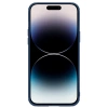 Nillkin CamShield Leather S Case iPhone 14 Pro case with camera cover blue
