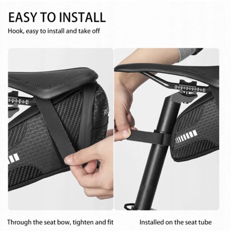 Rockbros C29-BK wasserdichte Fahrradtasche unter dem Sattel – schwarz