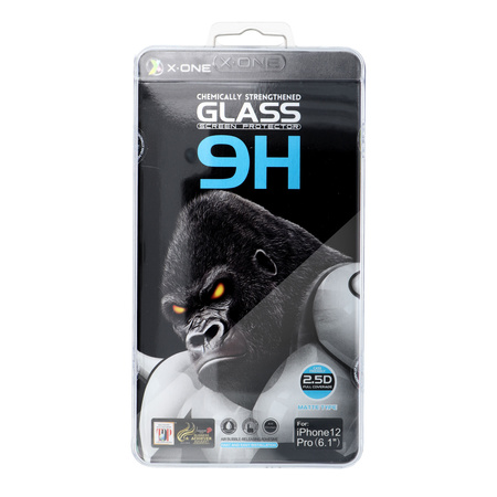 Szkło hartowane X-ONE Full Cover Extra Strong Matowe - do iPhone 15 (full glue) czarny