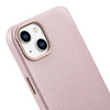 iCarer Litchi Premium Leather Case iPhone 14 Plus Magnetic Leather Case with MagSafe pink (WMI14220711-PK)