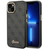 Guess GUHCP14SHG4SHK iPhone 14 6,1" czarny/black hard case 4G Vintage Gold Logo