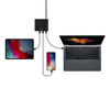 HUB UNIQ Surge LITHOS Collective 90W 2xUSB-A QC 3.0 / 2xUSB-C PD 3.0 - czarny