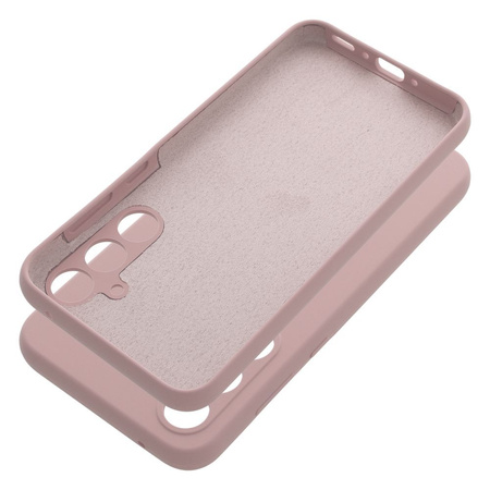 Futerał SILICONE 2mm do SAMSUNG A35 5G pudrowy róż