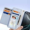 Dux Ducis Lawa Lederhülle für iPhone 16 Pro Max mit abnehmbarer magnetischer Brieftasche - Blau