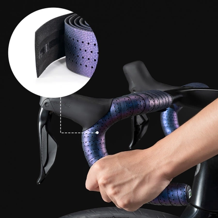 Rockbros EVA Handlebar Tape &quot;Shark&quot; Pattern - Black