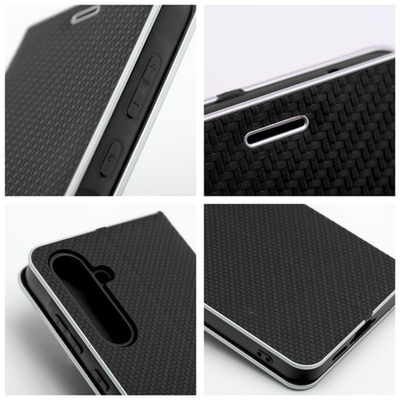 Kabura LUNA Book Carbon do SAMSUNG Xcover 4 czarny