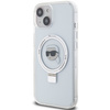 Karl Lagerfeld KLHMP15SHMRSKHH iPhone 15 6,1&quot; weiß/weiß Hardcase Ring Stand Karl Head MagSafe