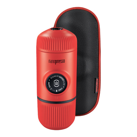 WACACO Nanopresso Portable Coffee Lava Red + Case.