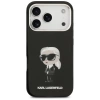 Etui Karl Lagerfeld IML Aquarelle Karl & Logo MagSafe na iPhone 17 Pro - czarne