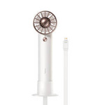 Baseus Flyer Turbine portable hand fan + Lightning cable (white)