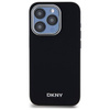 Original Handyhülle IPHONE 15 PRO DKNY Hardcase Plain Logo MagSafe (DKHMP15LPSCMCLK) schwarz