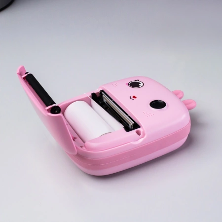 Mini-Thermodrucker für Kinder mit Kamera und Camcorder - Rosa