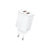 FONENG ładowarka sieciowa EU63 2.4A 12W 2xUSB + kabel Micro Biały