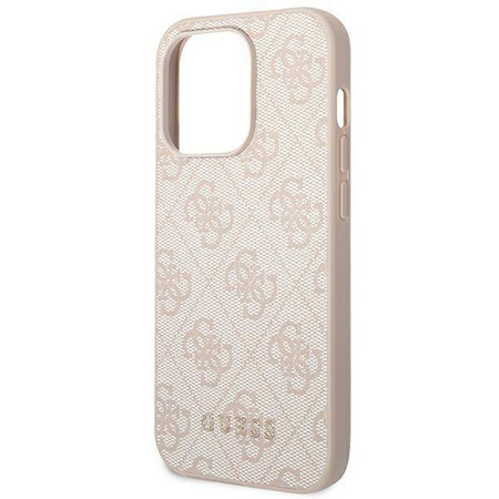 Guess GUHCP14XG4GFPI iPhone 14 Pro Max 6.7 "pink / pink hard case 4G Metal Gold Logo