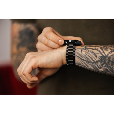 FORCELL F-DESIGN FS06 pasek / opaska do Samsung Watch 20mm czarna