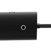 Hub 4w1 Baseus Lite Series USB-C do 4x USB 3.0 + USB-C, 25cm (czarny)