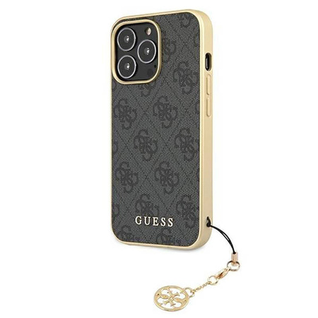 Guess GUHCP13XGF4GGR iPhone 13 Pro Max 6,7" szary/grey hardcase 4G Charms Collection