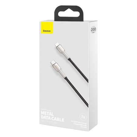 Baseus Cafule Series Metal Data Cable Type-C to iP PD 20W 2m Black