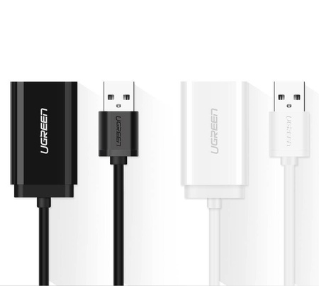 Ugreen zewnętrzna karta dźwiękowa muzyczna adapter USB - 3,5 mm mini jack 15 cm biały (US205 30143)
