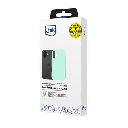 Apple iPhone 16 Plus - 3mk Hardy MagSilicone Teal