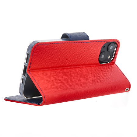 Etui Smart Fancy do iPhone 16 6,1&quot; czerwono-granatowe
