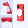 Futerał SILICONE MAG COVER kompatybilny z MagSafe do SAMSUNG S25 FE czerwony