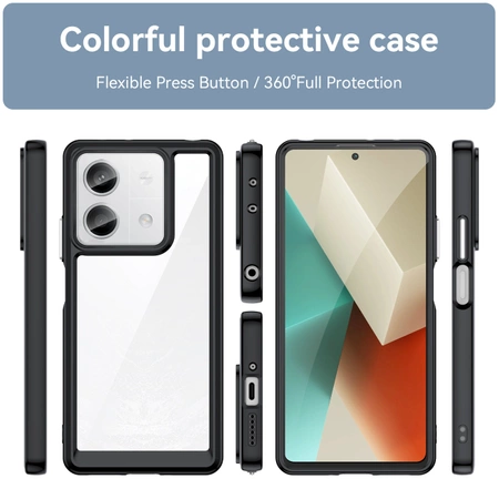 Outer Space Case mit Gelrahmen für Xiaomi Redmi Note 13 5G – Schwarz
