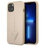 Guess GUHCP13MPSATLE iPhone 13 6,1" beżowy/beige hardcase SaffianoTriangle Logo