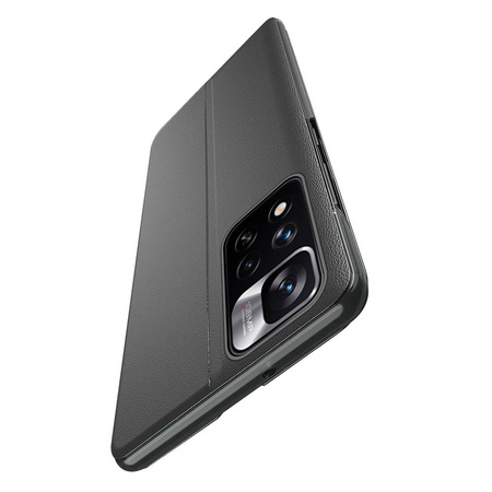 Eco Leather View Case elegancki futerał etui z klapką i funkcją podstawki Xiaomi Poco X4 NFC 5G czerwony