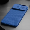 Pancerne etui Nillkin CamShield Pro Magnetic Case do iPhone 15 Pro Max z osłoną na aparat - niebieskie