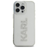 Original Case IPHONE 16 PRO MAX Karl Lagerfeld Hardcase IML Rhinestones Logo (KLHCP16XHKLSTDCT) transparent
