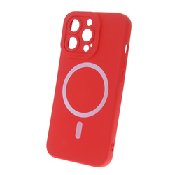 Nakładka Silicon Mag do iPhone 16 6,1&quot; czerwona