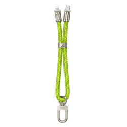 HOCO kabel Typ C do Lightning w formie smyczki PD 20W GH5 0,22 m zielony