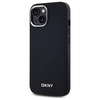 Original Handyhülle IPHONE 15 DKNY Hardcase Plain Logo MagSafe (DKHMP15SPSCMCLK) schwarz